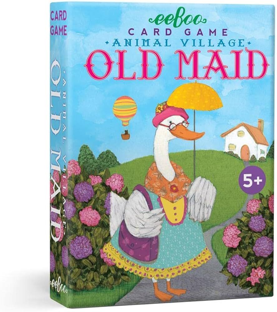 eeBoo: Animal Old Maid, Playing Card Game for Kids, Cards are Durable, Easy to Understand Instruc... | Amazon (US)