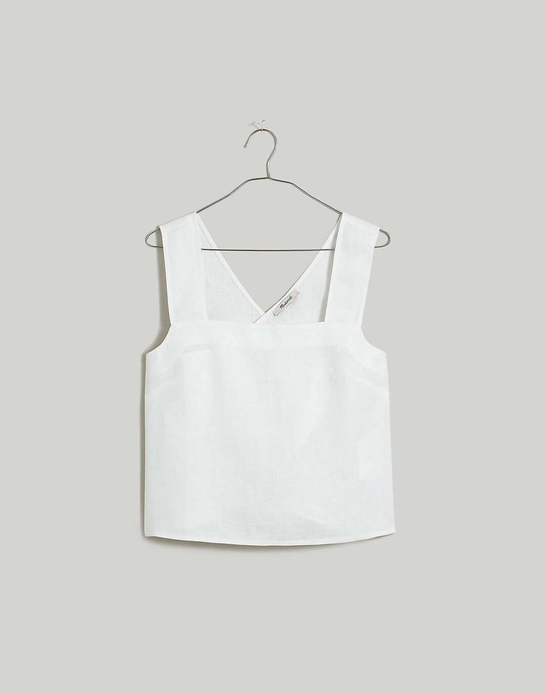 100% Linen Cross-Back Sleeveless Top | Madewell
