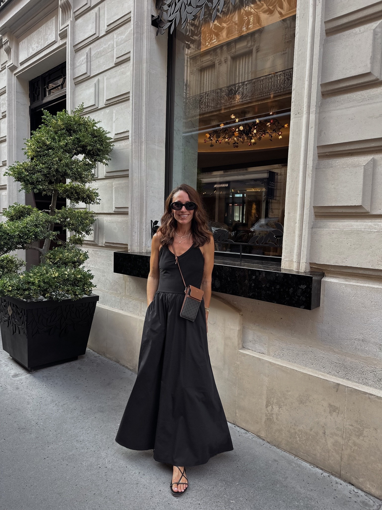 Exploring —> dinner in Paris 
The best versatile dress that can be worn with sneakers or sandals for an easy dinner 
Adjustable straps

#LTKOver40