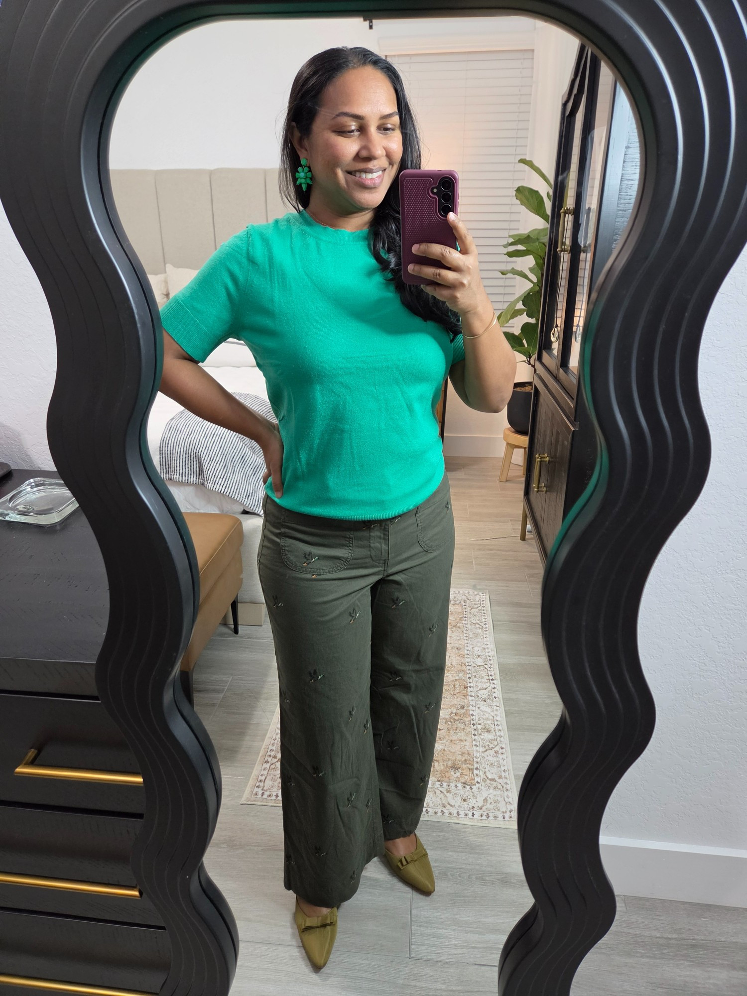 The duck embroidery on these pants! 

#LTKootd #LTKOver40