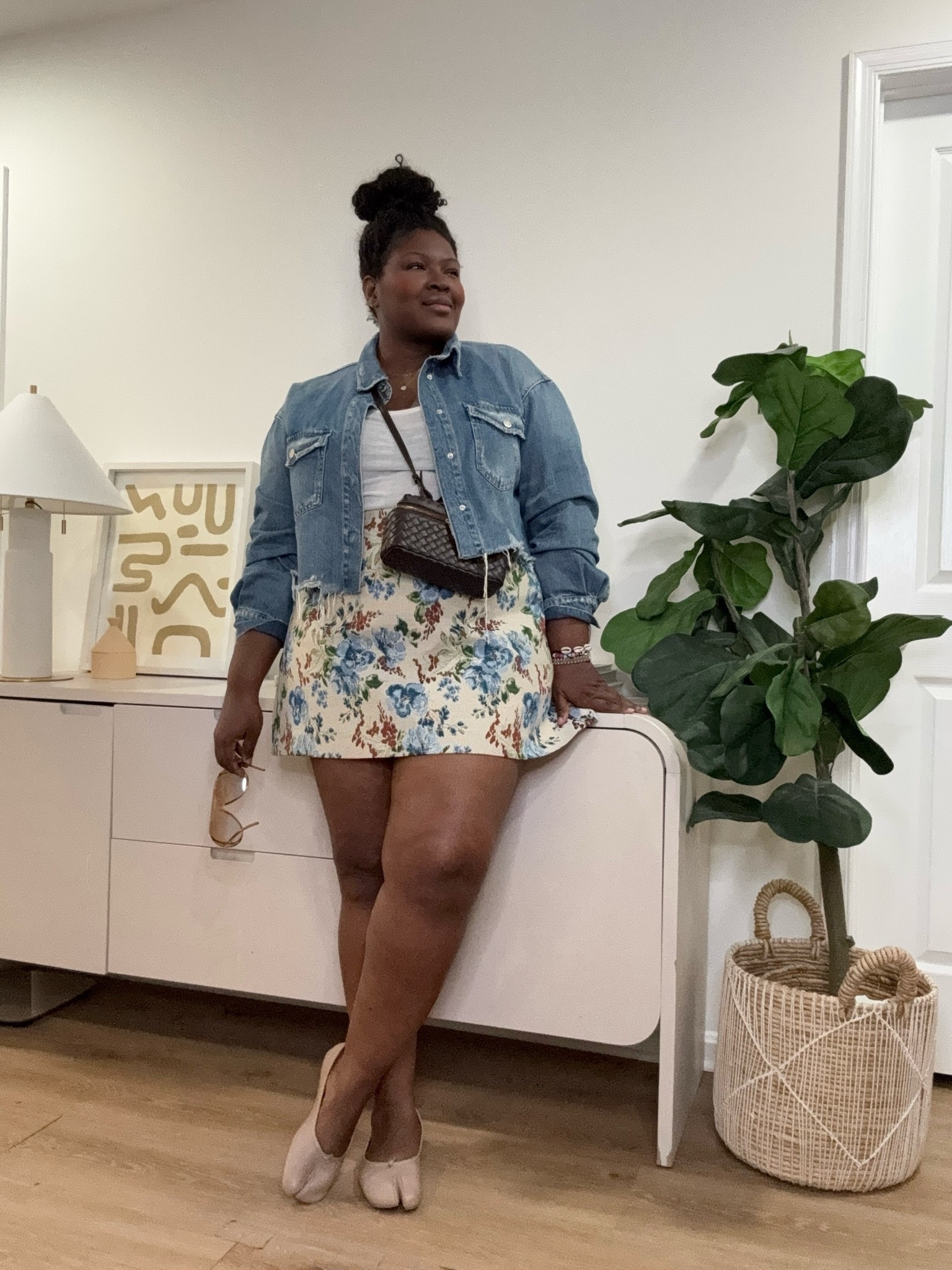When I want something comfortable but still styled, this combination always works. The denim adds a relaxed touch while the floral skirt brings a soft, feminine feel.   denim jacket outfit, floral skirt outfit, casual chic outfit, spring outfit ideas, summer outfit ideas, feminine style, weekend outfit

#LTKootd #LTKSeasonal #LTKMidsize
