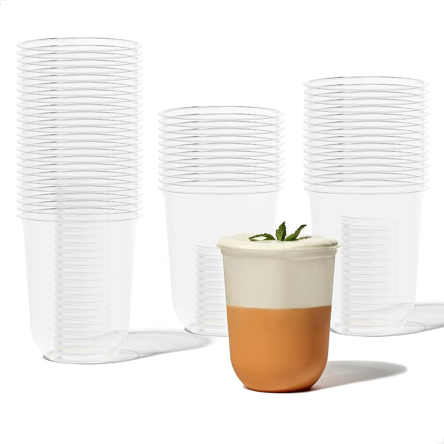 TOSSWARE NATURAL Arc - Plant Based Clear Cold Cups 16 oz - Plastic Alternative for Parties, Bache... | Amazon (US)