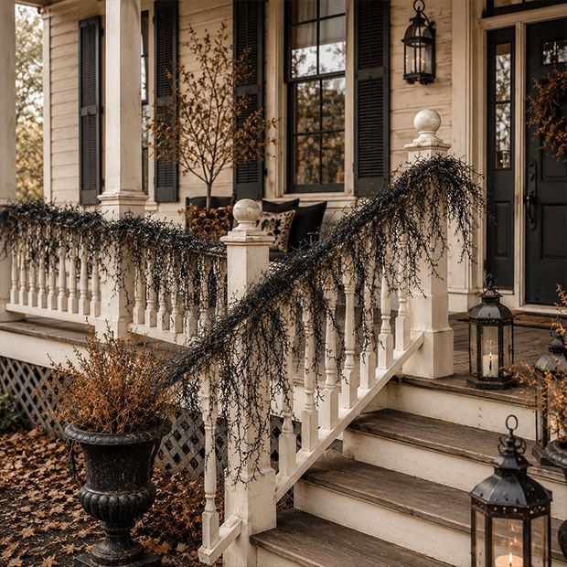 Weeping Twilight Grass Garland Set of 2 | Antique Farm House