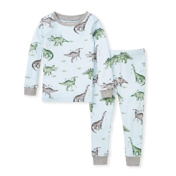 Happy Herbivores Snug Fit Organic Dinosaur Pajamas | Burts Bees Baby