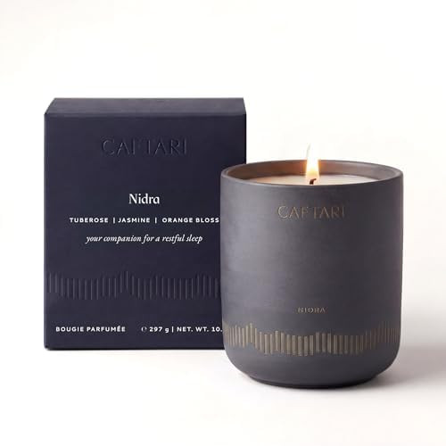 Luxury Aromatherapy Candle | Jasmine & Neroli Scented | 60 Hour Burn | Clean Coconut Soy Wax | Ve... | Amazon (US)