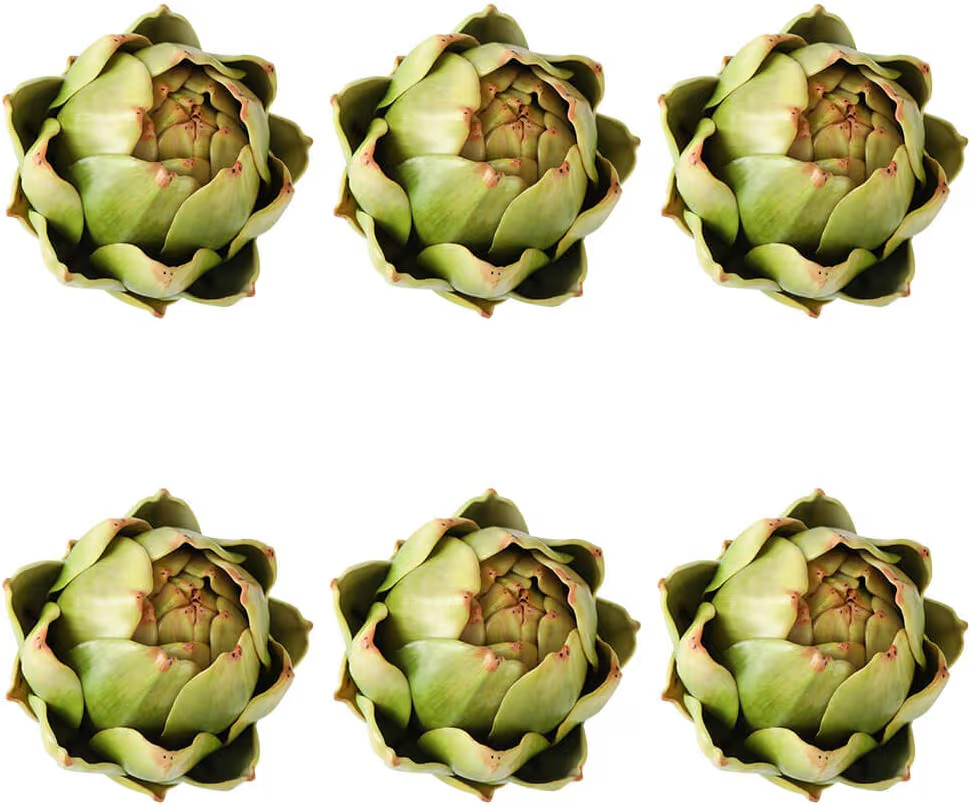 GiftYou 6-Pack Large Artificial Artichoke Fake Vegetables and Fruits for Kitchen Decorations (Gre... | Amazon (US)