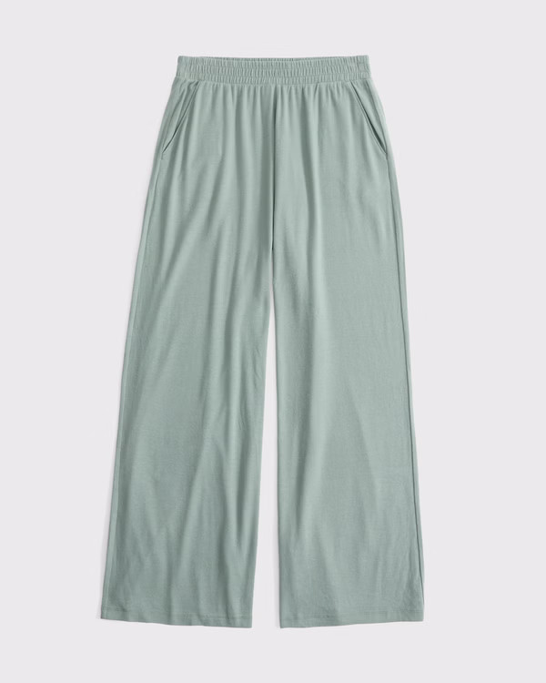 Lounge Brushed Wide Leg Pant | Abercrombie & Fitch (US)