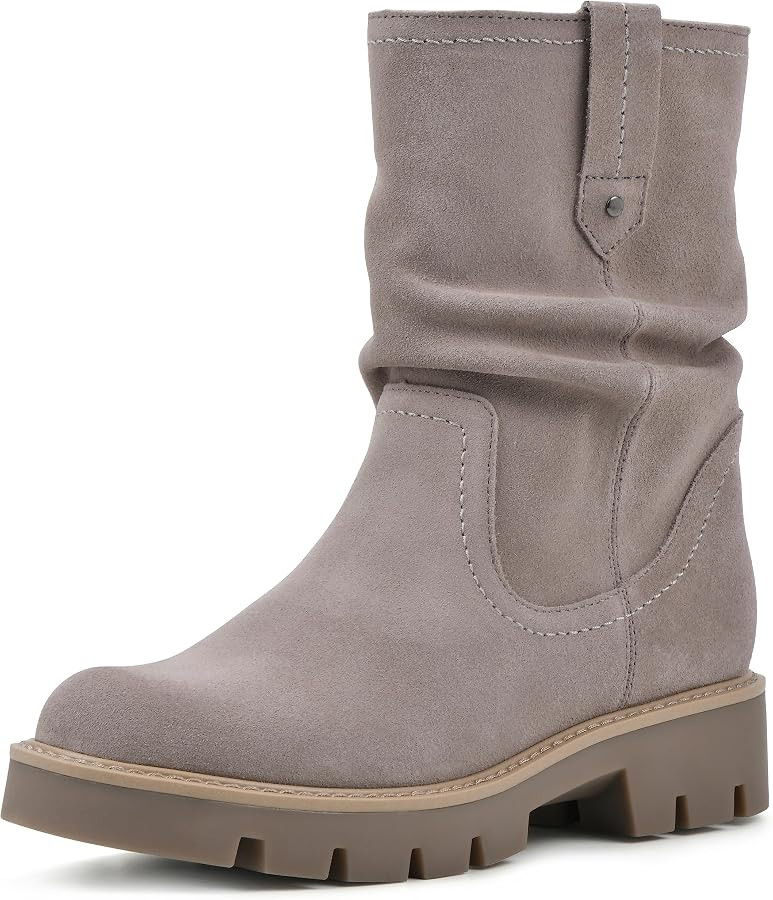 WHITE MOUNTAIN Women's Shoes Glean Lug Sole Mid Calf Boot | Amazon (US)