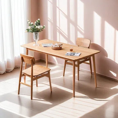 All Solid Wood Dining Table Rectangular 31.5'' W Dining Table | Wayfair North America