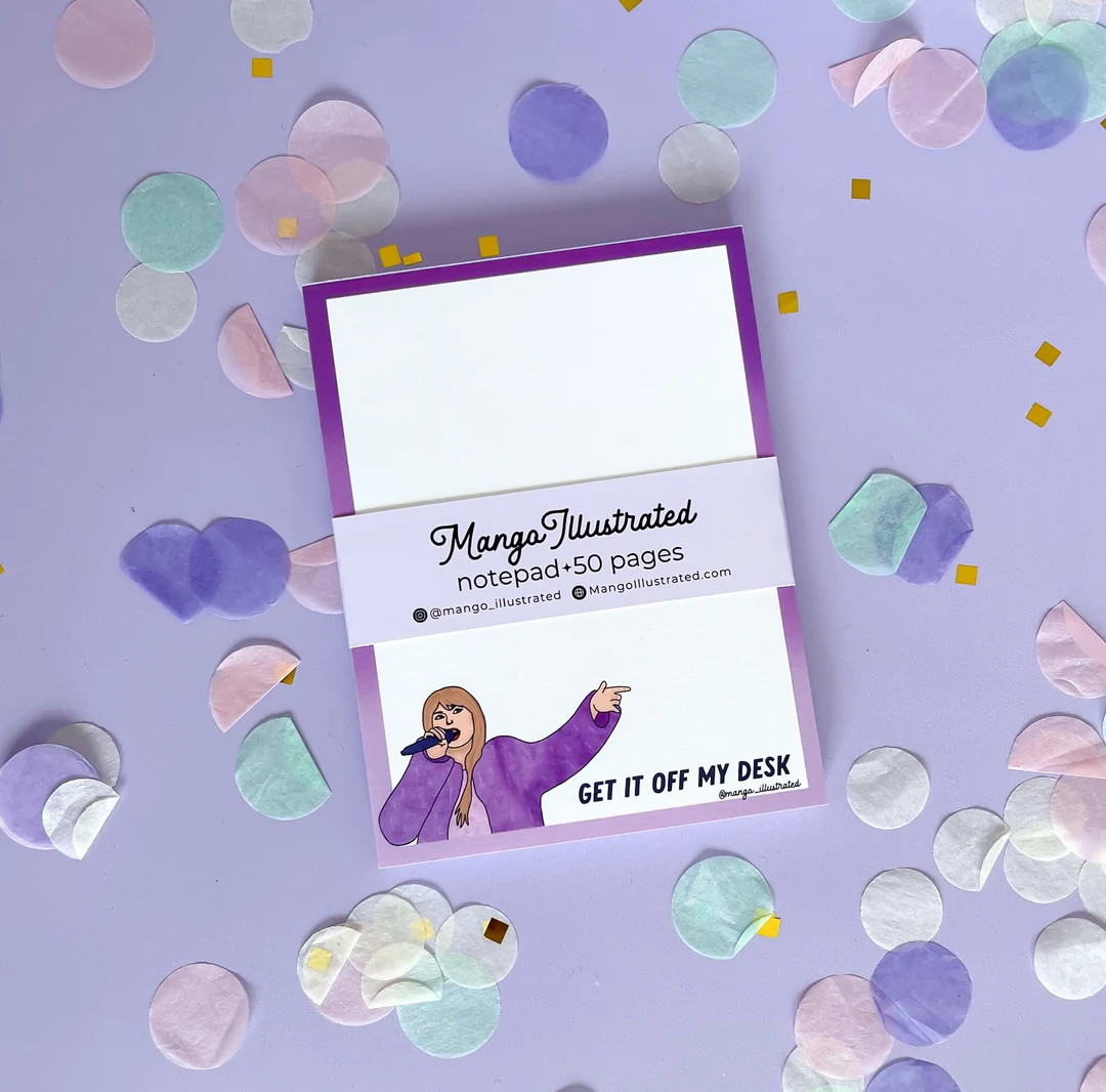 Get It off My Desk Notepad Lavender Haze Note Pad Purple - Etsy | Etsy (US)