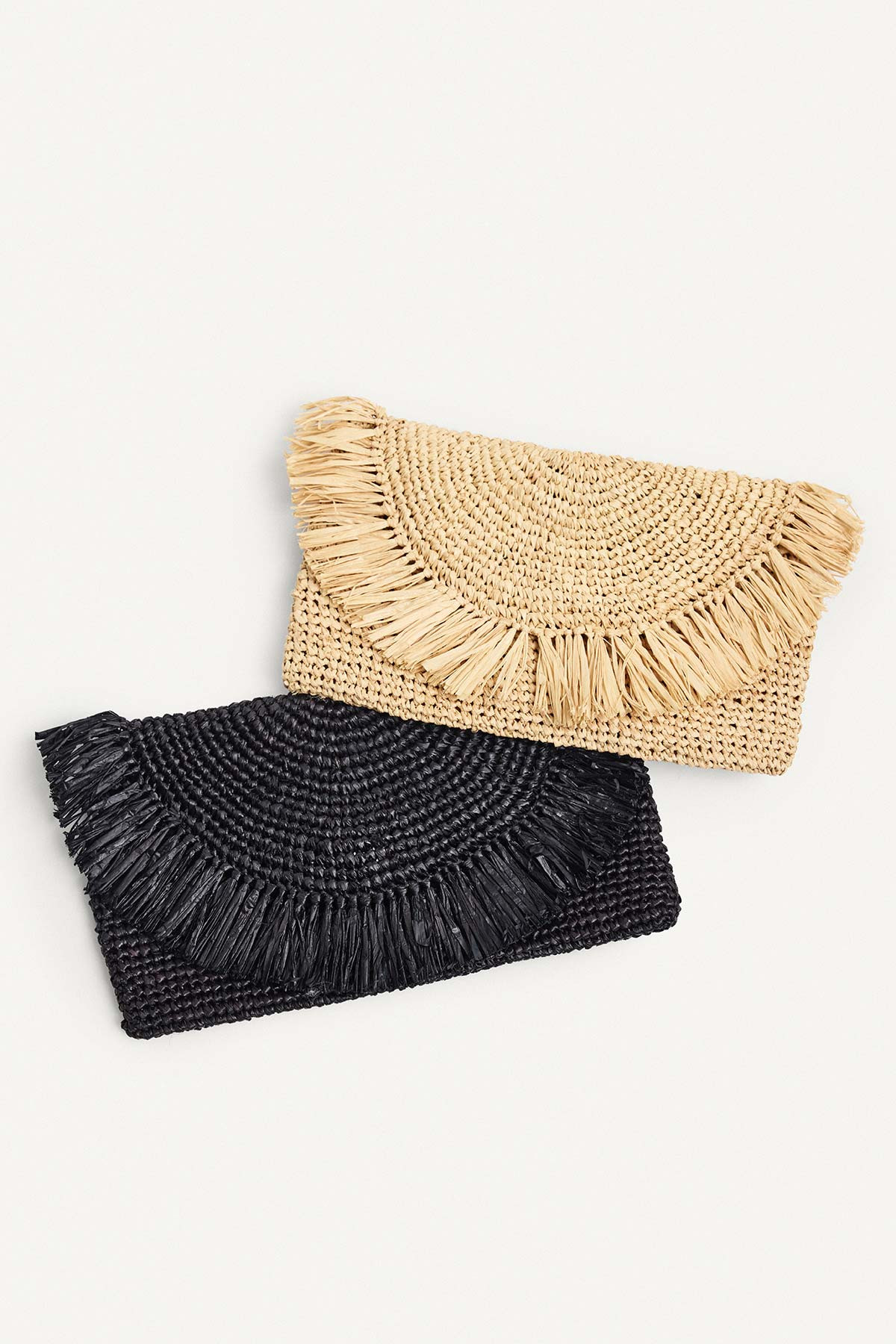 Palma Clutch - Black Raffia | Vitamin A