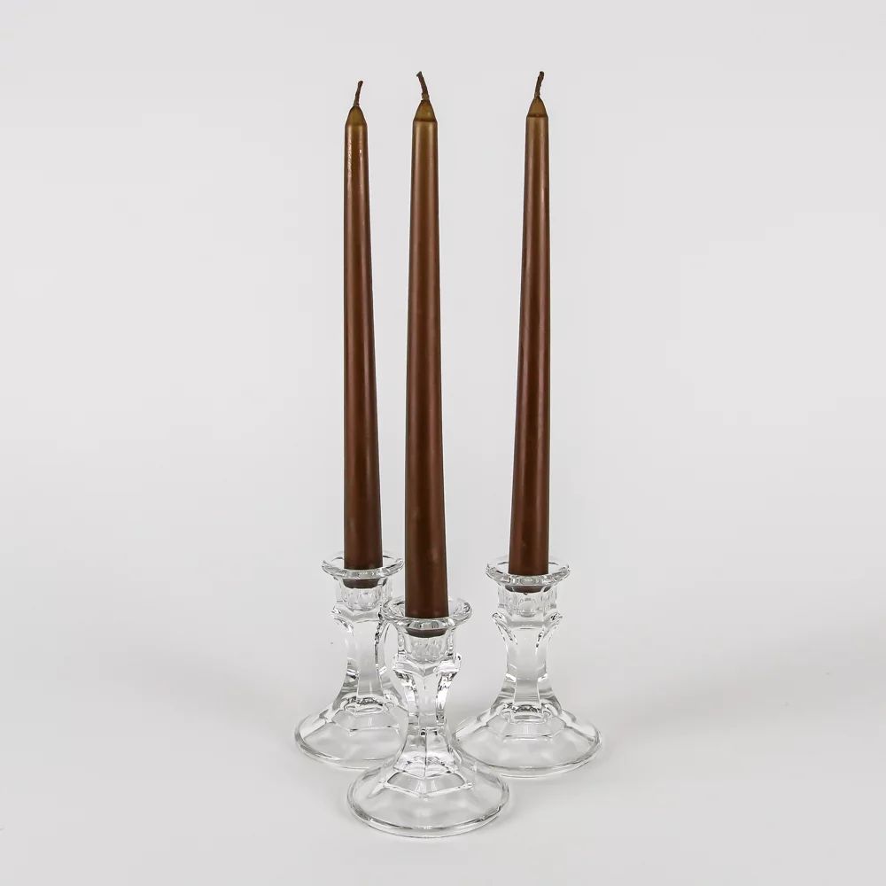 Richland Taper Candles 10" Brown Set of 10 | Walmart (US)