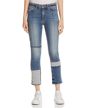 Paige Jacqueline Seamed Straight Crop Jeans in Saratoga - 100% Exclusive | Bloomingdale's (US)