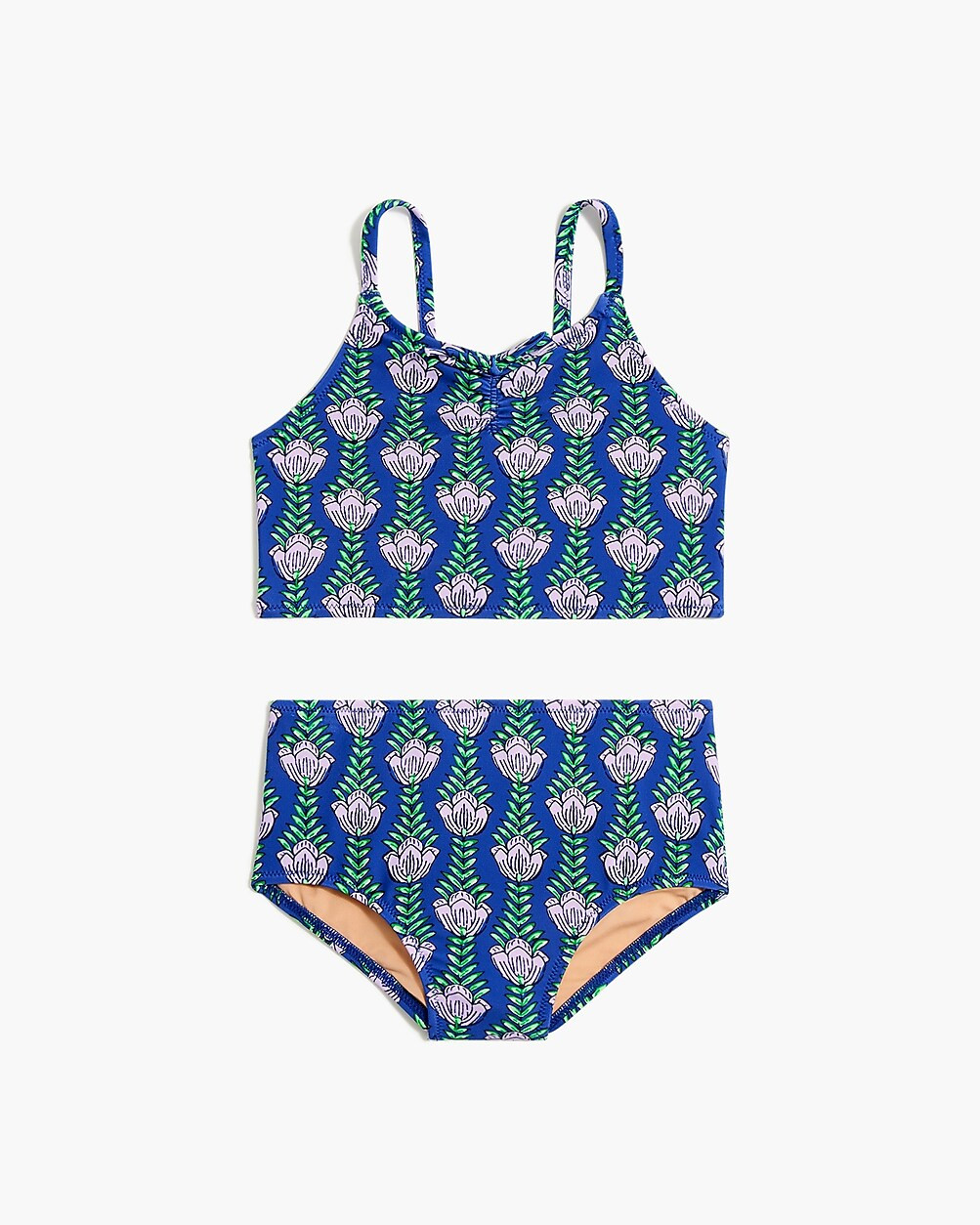 Girls' printed bow bikini set | J.Crew Factory
