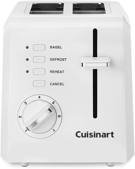 Cuisinart CPT-122 Compact Plastic 2-Slice Toaster, White | Amazon (US)