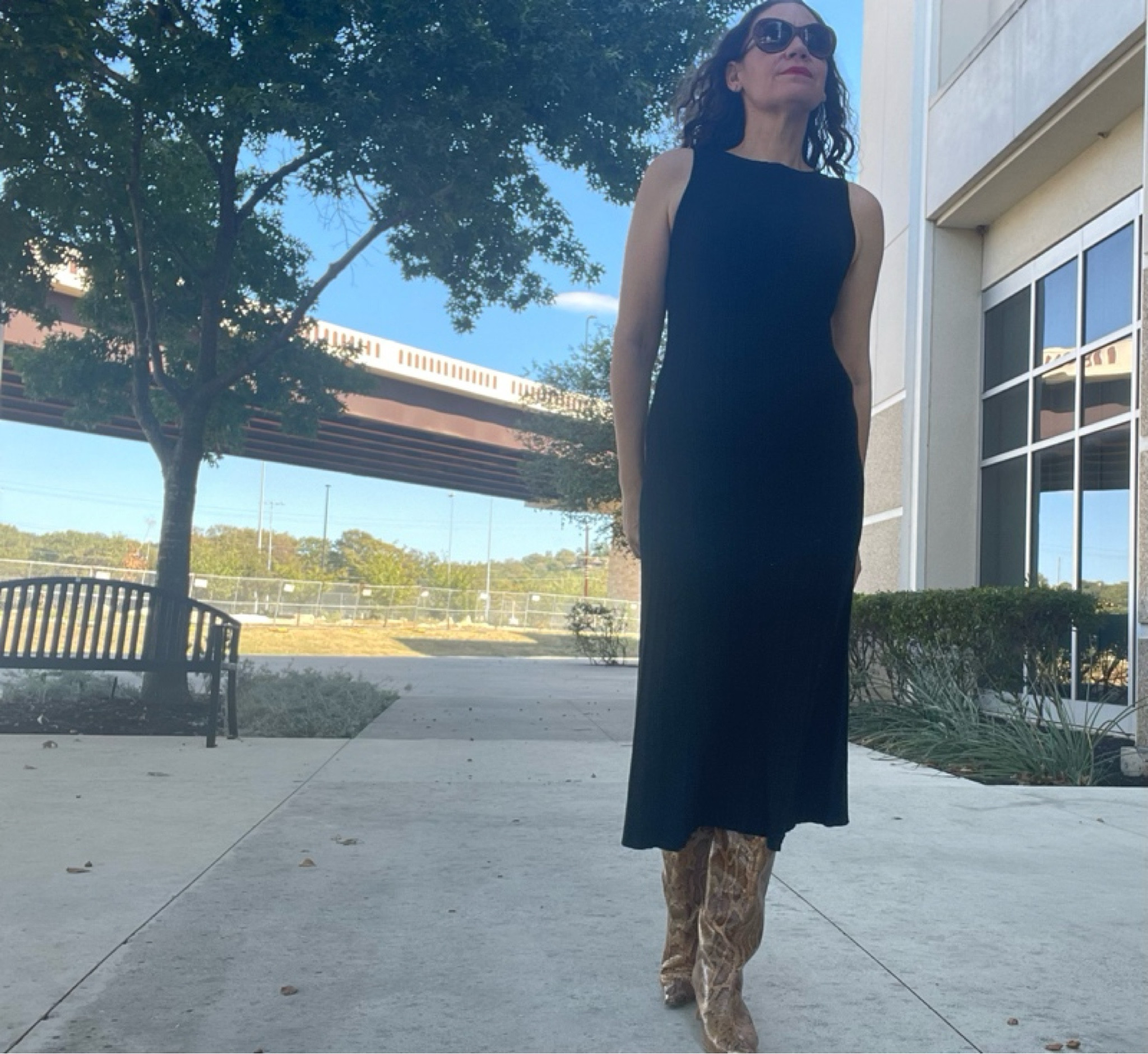 Black knit. Snakeskin. Even when you’re uninspired if you got the pieces you can stun! #investmentpiece 

#LTKStyleTip #LTKSeasonal #LTKOver40