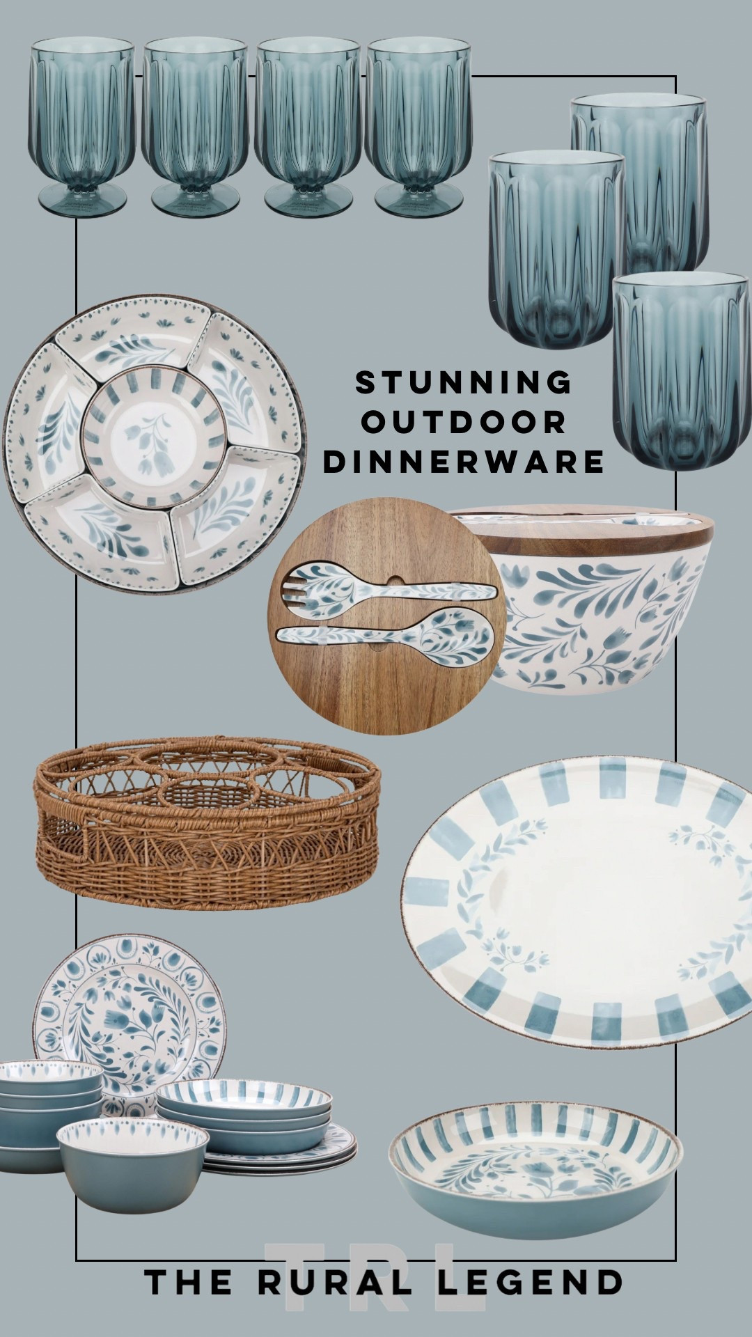Gorgeous high end looking melamine patio dinnerware perfect for outdoor entertaining! @walmart

#LTKFindsUnder50 #LTKHome #LTKSeasonal
