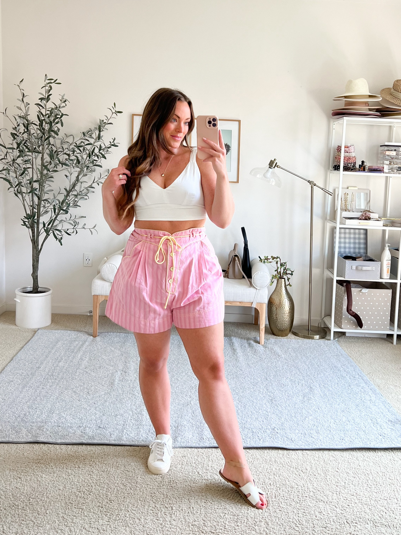 Italy outfit inspo 💗 
Love these shorts, size large and tank top, size med!


#LTKMidsize #LTKSeasonal