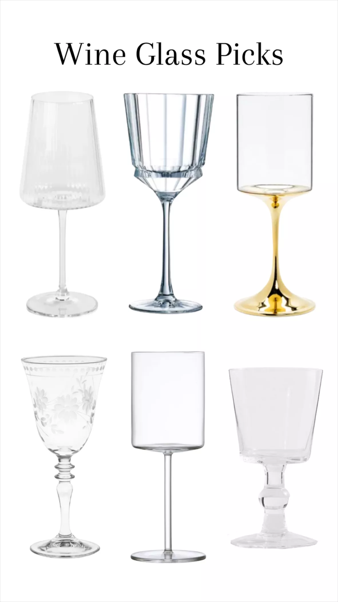 Fluted Wine Glass