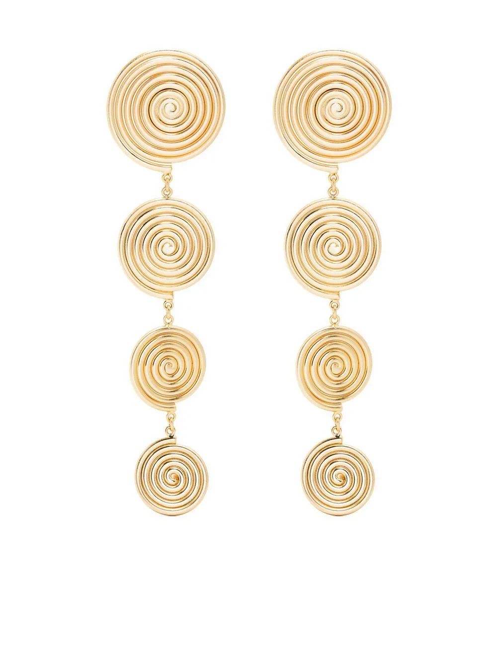 Cult Gaia brushed-finish Drop Earrings - Farfetch | Farfetch Global