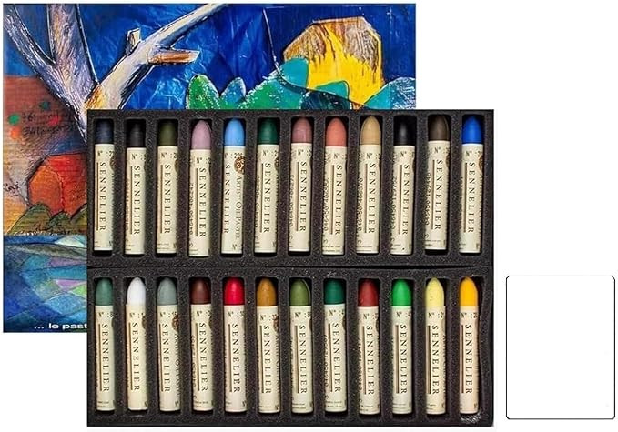 Sennelier Pastels à Huile 24 Couleurs Paysage - Made in France et 1 Cartes Postales | Amazon (FR)