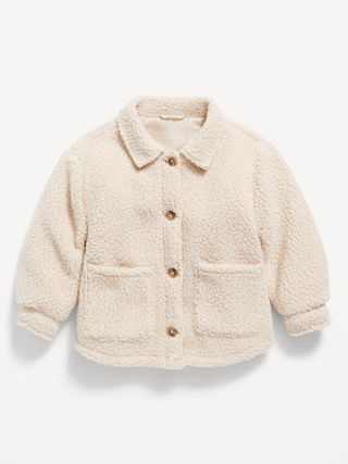 Cozy Sherpa Shacket for Toddler Girls | Old Navy (US)