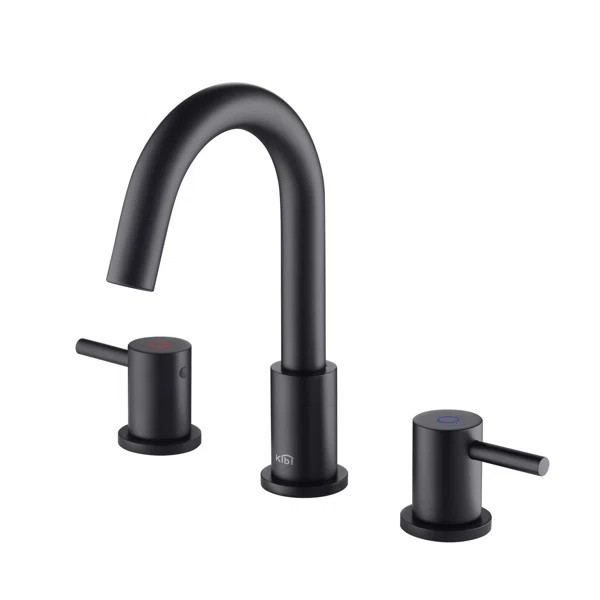 Circular Widespread 2-handle Bathroom Faucet with Drain Assembly | Wayfair North America