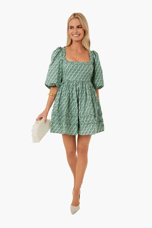 Jawahar Garden Mint Mini Daya Dress | Tuckernuck (US)