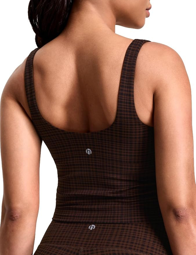 HeyNuts Zeal Bra Womens Scoop Neck Longline Sports Bras, U Back Workout Yoga Crop Tank Tops Padde... | Amazon (US)