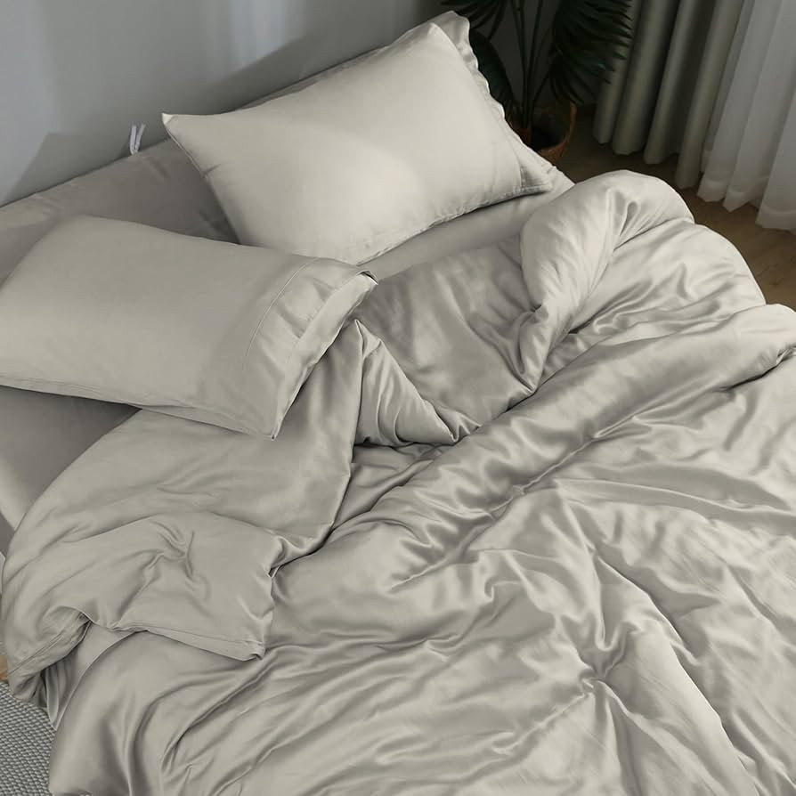 DOZ Sheet Set, 100% Viscose derived from Bamboo, Organically Grown, Buttery Soft, Cooling Sheets,... | Amazon (US)