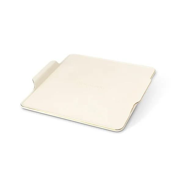 Thyme & Table 15-Inch Square Ceramic Baking Stone with Handles - White Ribbed | Walmart (US)