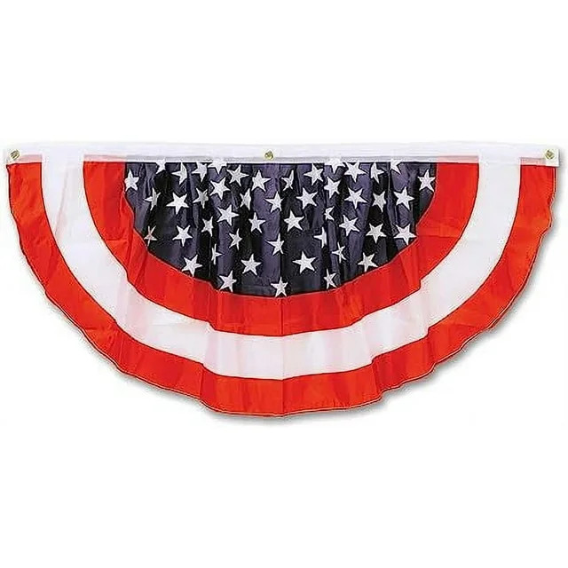 PMU 4th Of July Decorations Patriotic American Flag Bunting, 4 ft | Fourth of July Bunting Flag O... | Walmart (US)