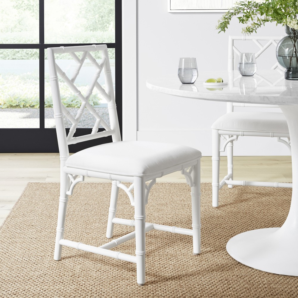 Chippendale Upholstered Bistro Side Chair | Williams-Sonoma