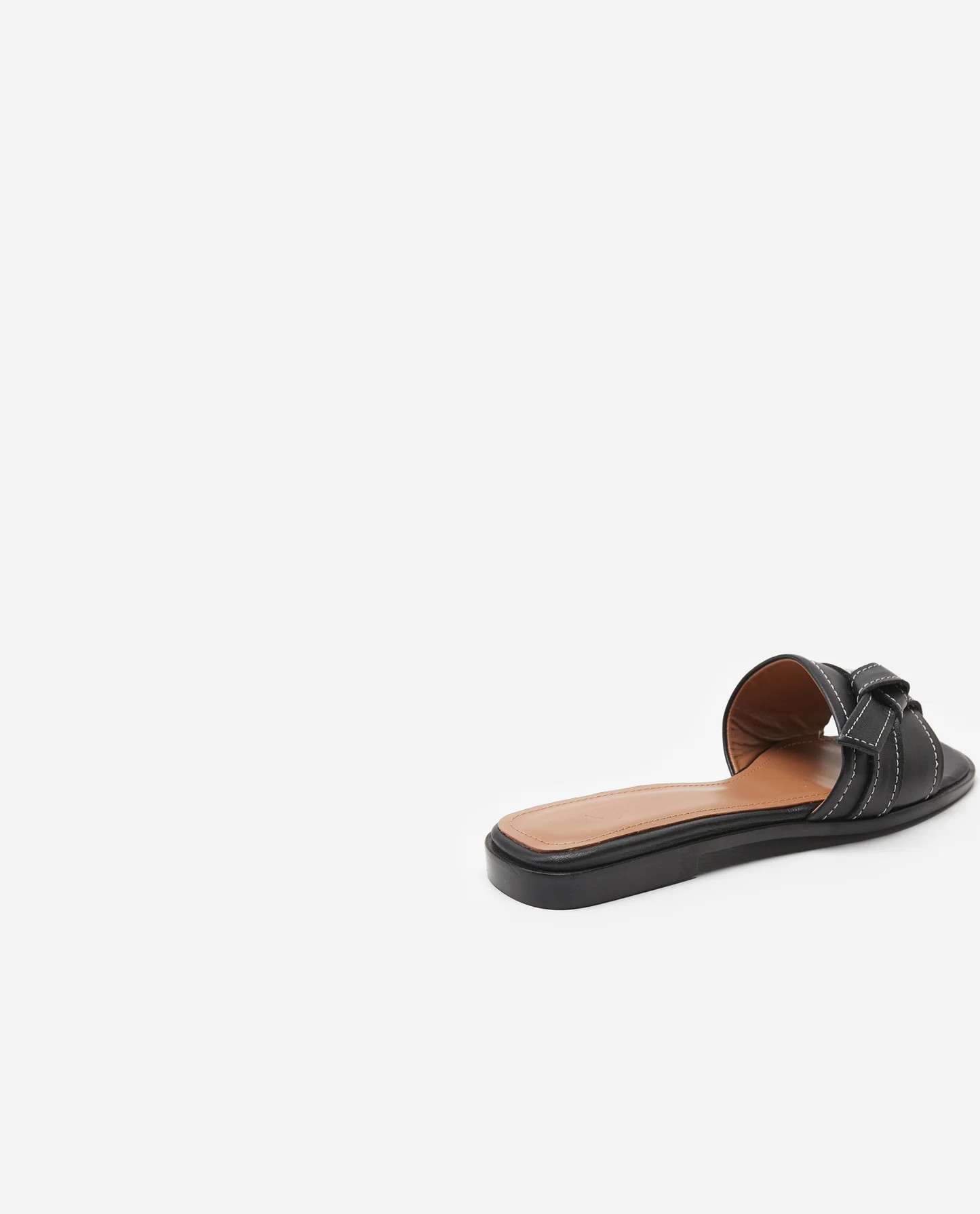 My Leather Black Sandal | Flattered