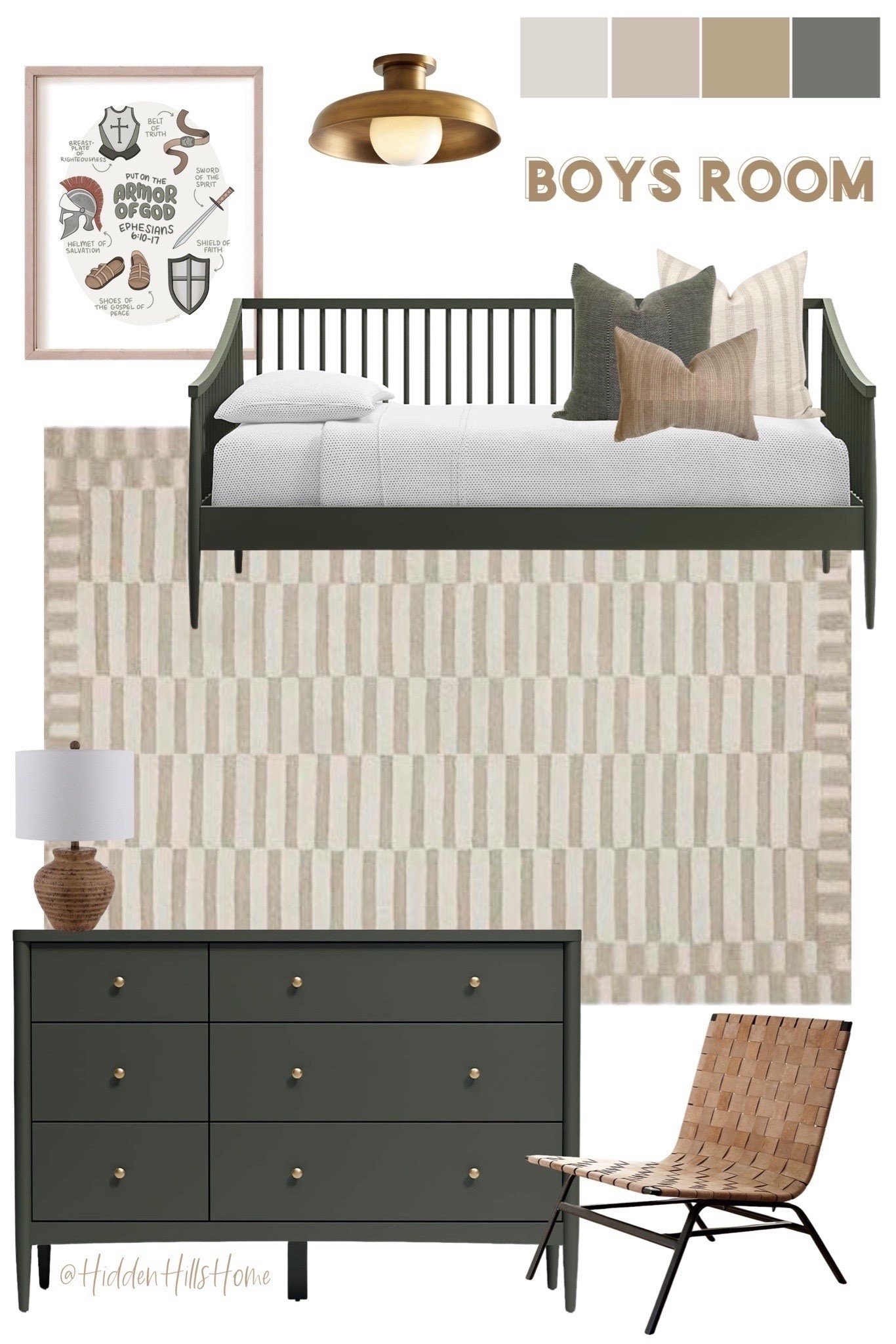 Boys bedroom decor mood board, boys room design, kids bedroom inspiration, boys room ideas, home decor #boysroom