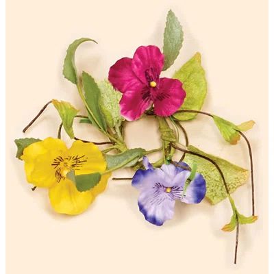 1.25" Pansy Candle Ring (Set of 4) | Wayfair North America