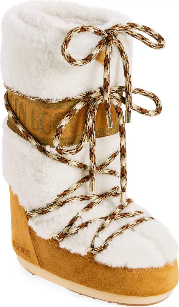 Moon Boot® Icon Genuine Shearling Knee High Boot (Women) | Nordstrom | Nordstrom