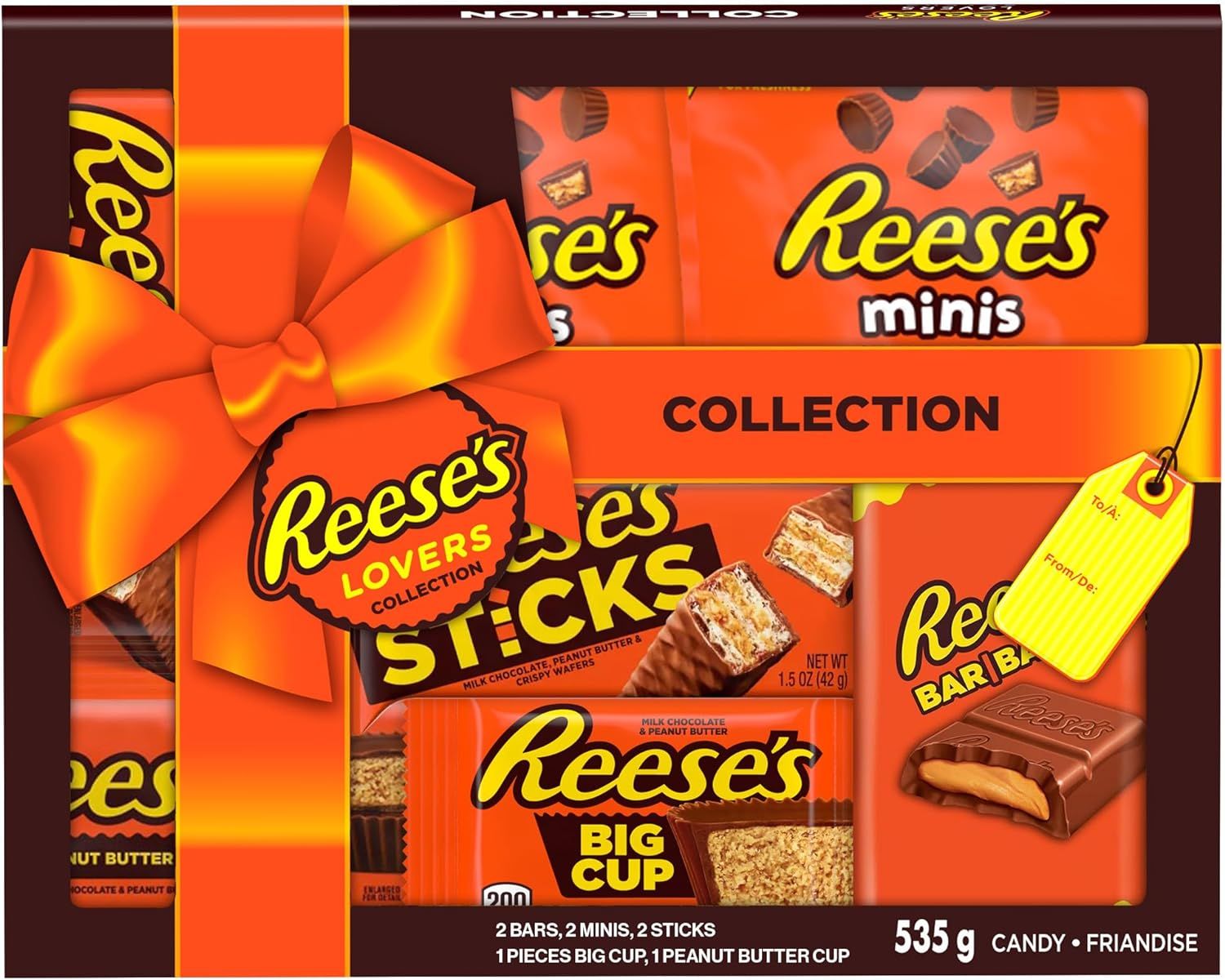 Reese's Lovers Gift Box with Assorted Chocolate Peanut Butter Bars, Valentine's Day Chocolate Gif... | Amazon (CA)