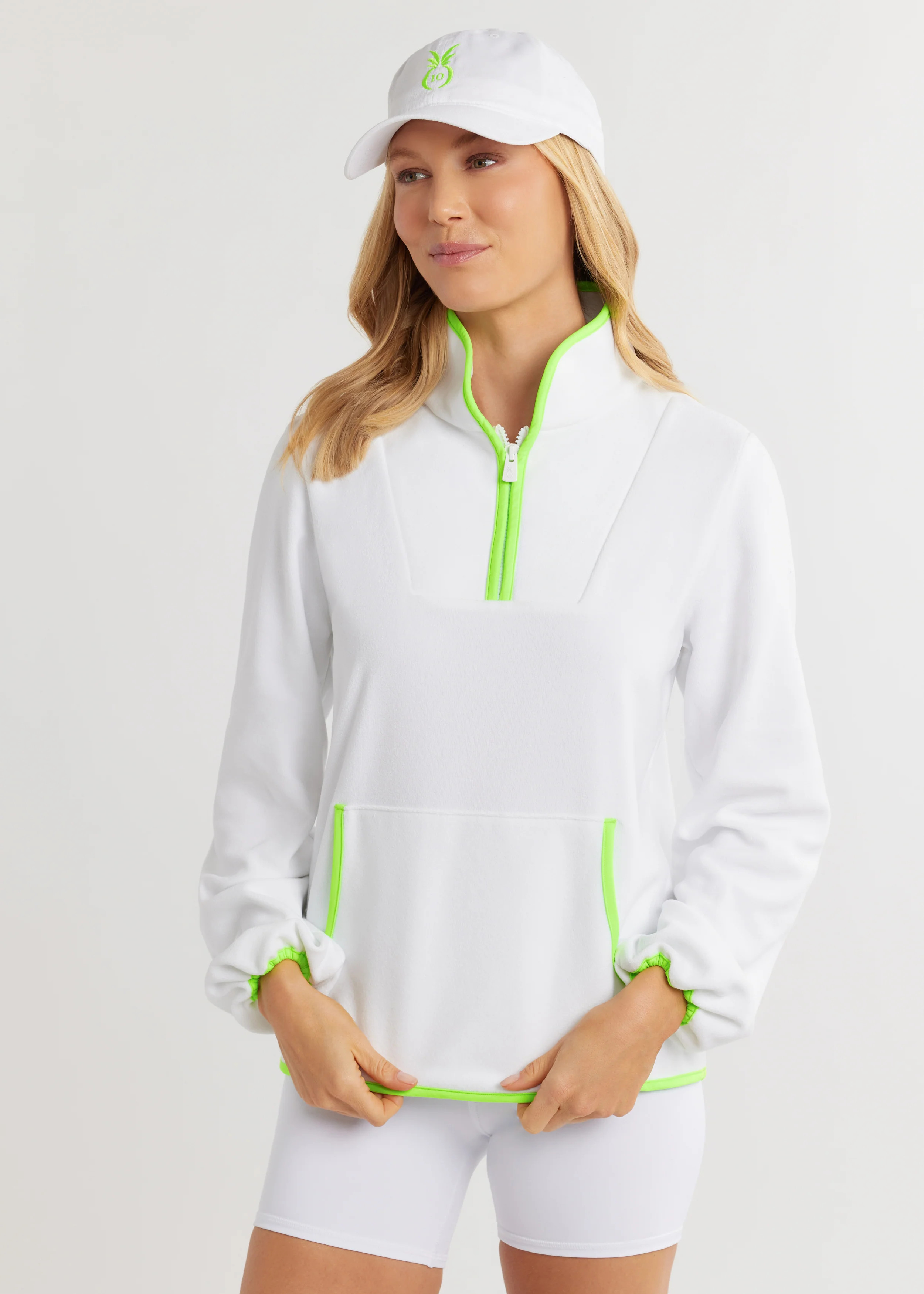 Skylark Pullover in Terry Fleece (White) | Dudley Stephens