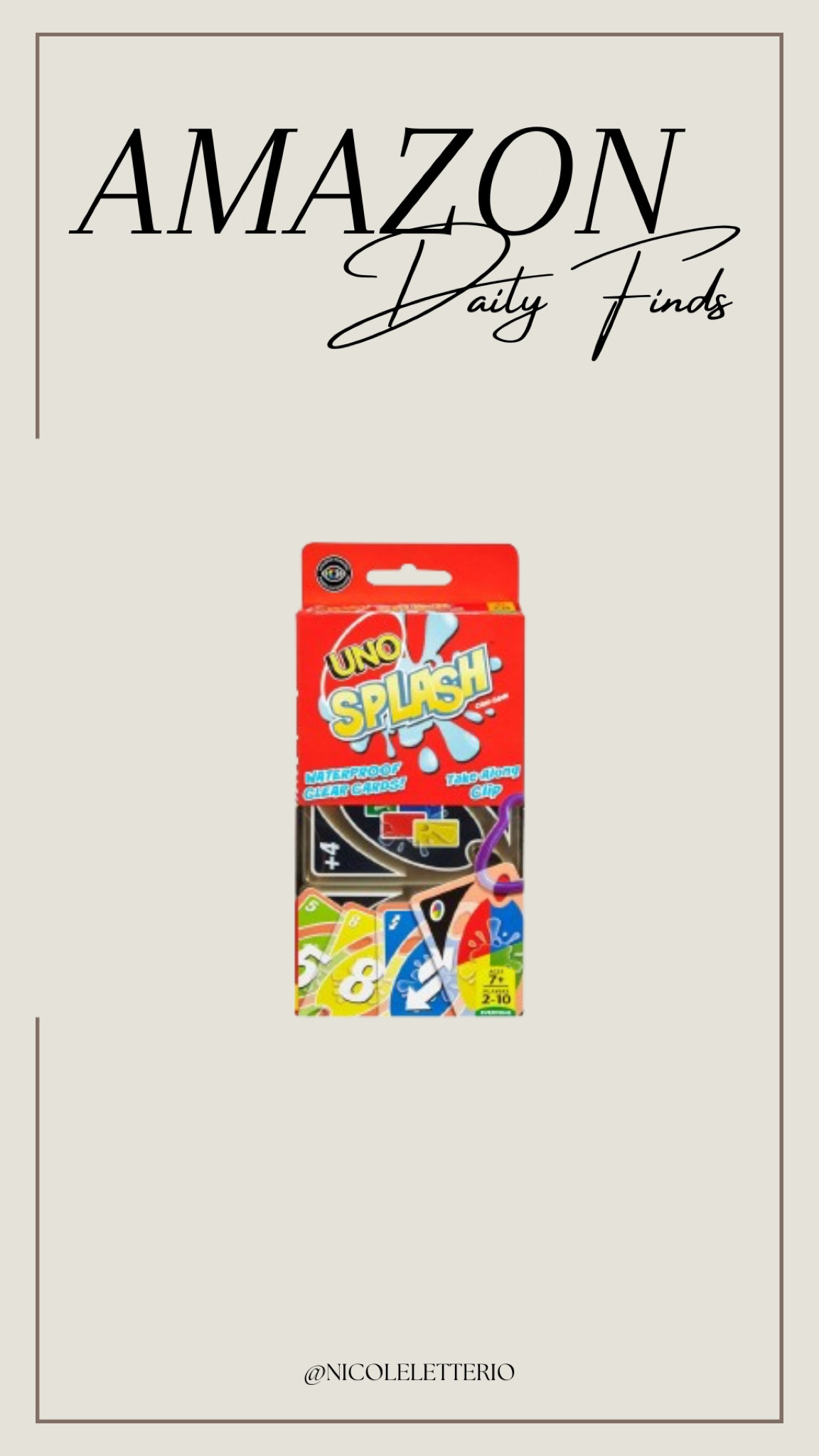 UNO Splash. Water resistant UNO cards!! 

#LTKkids #LTKfamily #LTKsummer