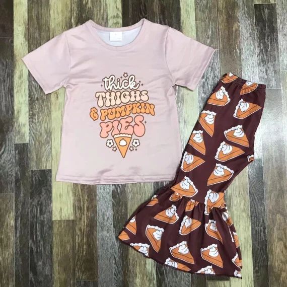 Thick Thighs & Pumpkin Pies Boutique Set - Etsy | Etsy (US)