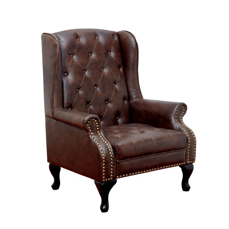 33" Wide Tufted Wingback Chair | Wayfair Professional