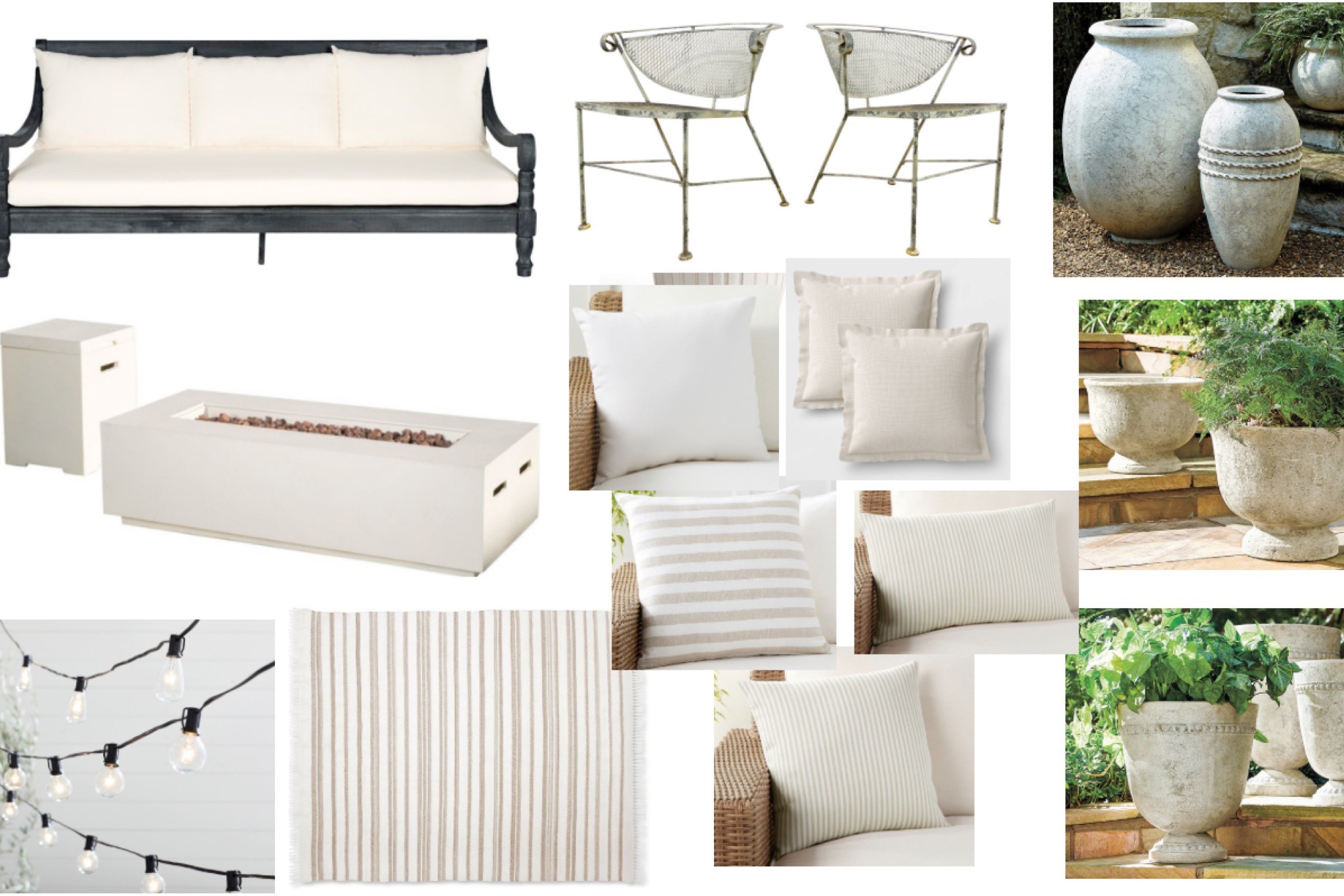 Linking my past outdoor furniture - this patio daybed and fireplace that comes with a propane tank is amazing for fall!  The striped pillow & string lights add the perfect touch ✨

#LTKHoliday #LTKSeasonal #LTKhome