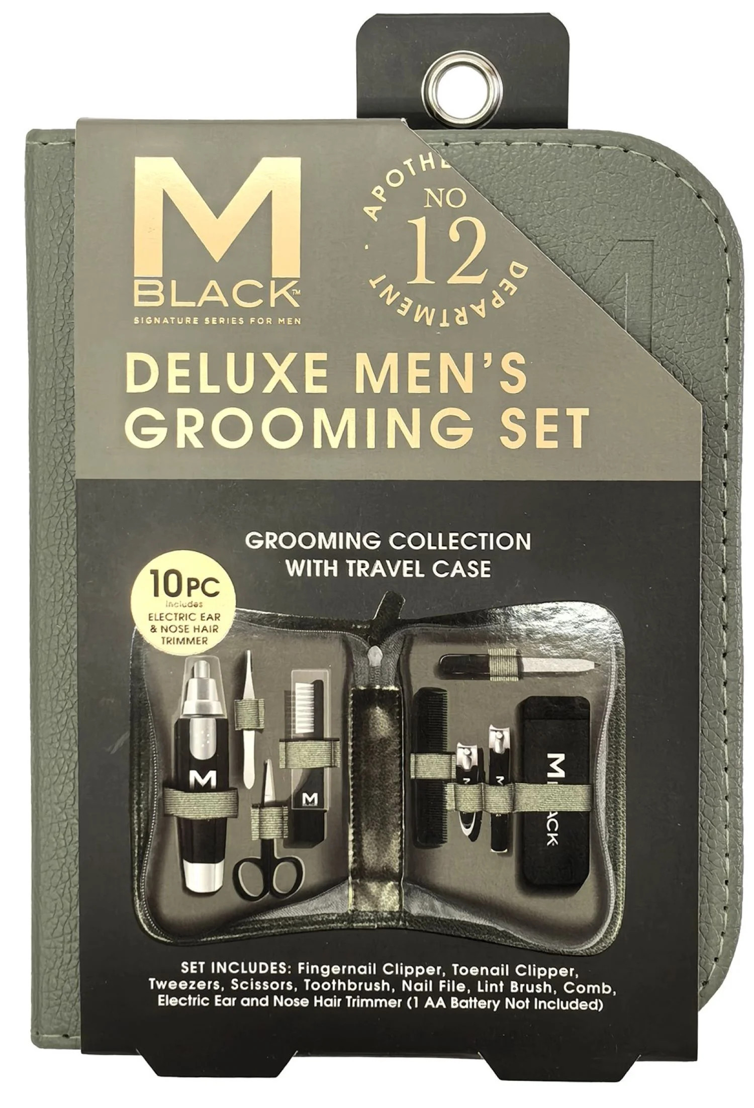 M Black Mens Grooming Kit, Green, 10 Piece | Walmart (US)
