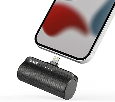 iWALK Mini Portable Charger for iPhone with Built in Cable, 3350mAh Ultra-Compact Power Bank Smal... | Amazon (US)