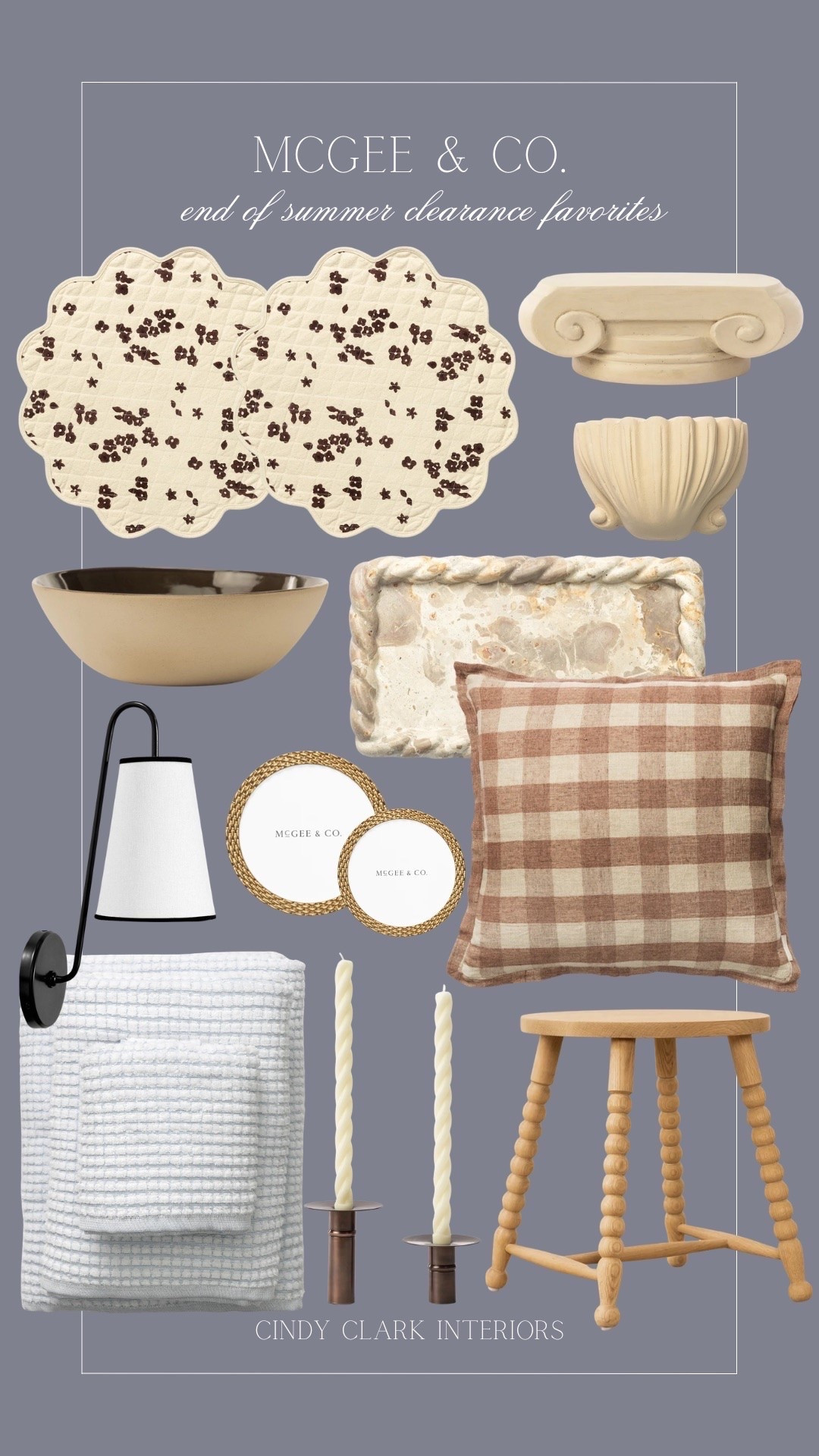 McGee & Co. end of summer clearance favorites! Absolutely loving this gingham pillow, shelf decor, and so many other finds that are on major sale. 🙌🏻

#LTKSaleAlert #LTKHome #LTKSeasonal