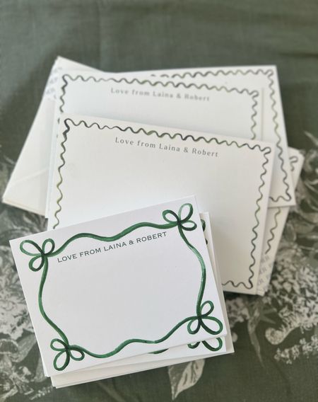 Love the custom stationary I’ve been using for our engagement thank you notes 💚

#LTKfamily #LTKwedding #LTKfindsunder50