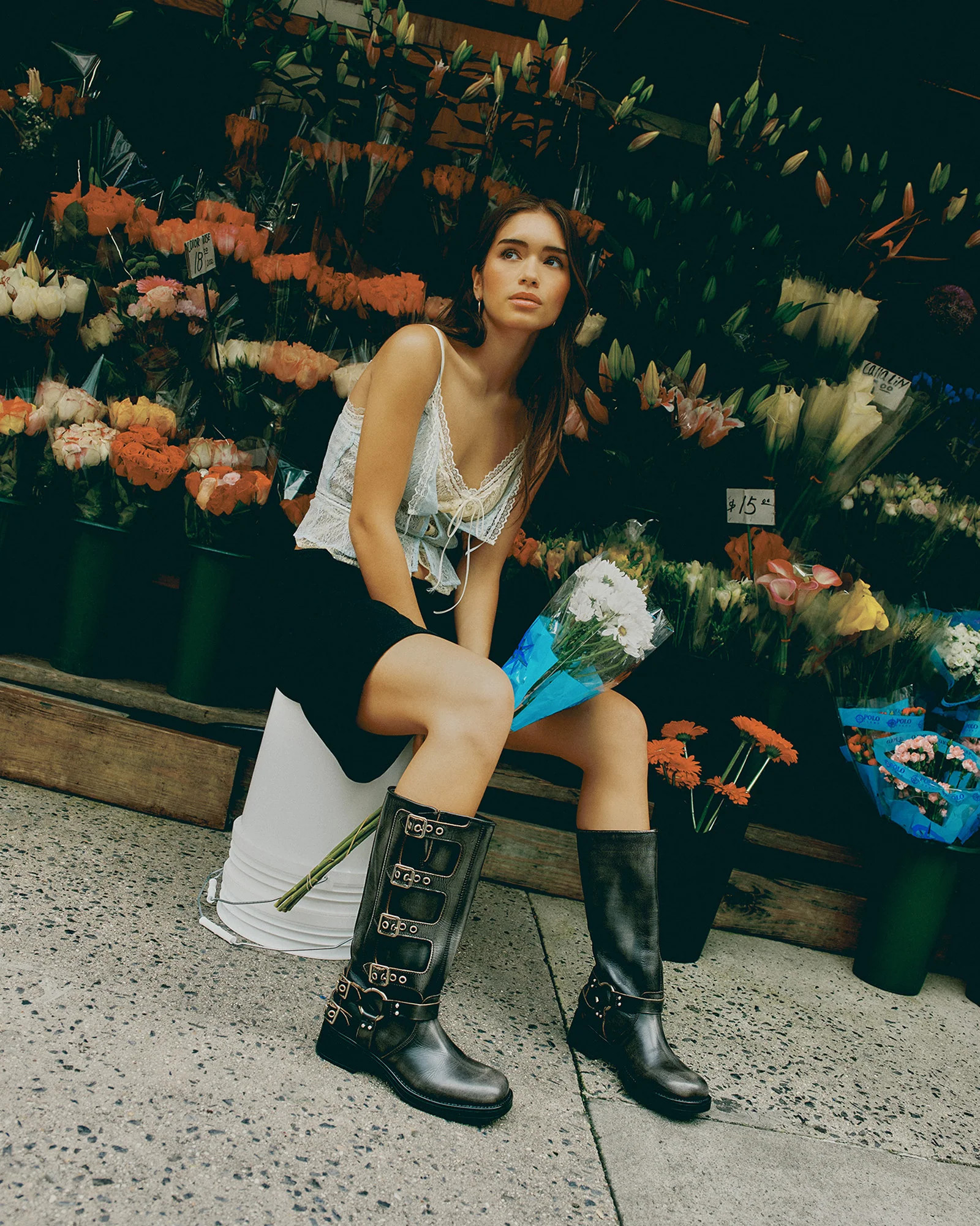ROCKY Brown Distressed Women's Knee-High Moto Boots | Steve Madden (US)