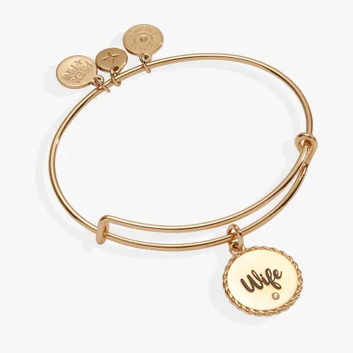 Alex and Ani Wife Charm Bangle Bracelet in Gold at Nordstrom | Nordstrom