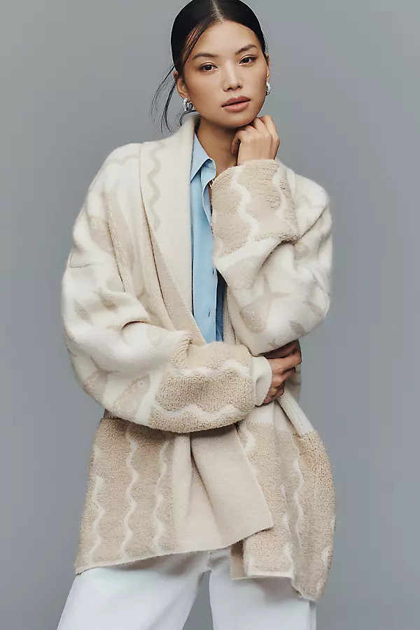 Wave Textured Cardigan | Anthropologie (US)